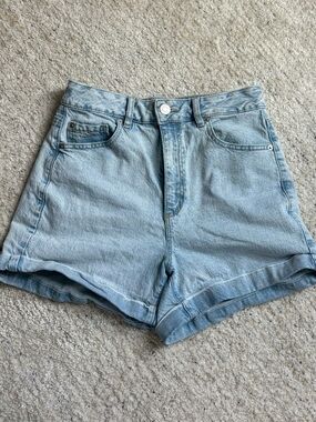 GARAGE BAGGY MOM DENIM SHORTS